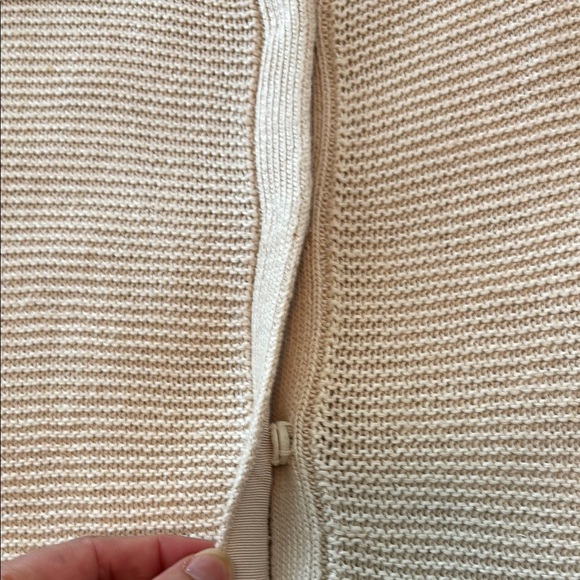 Talbots Woman Cream Short Sleeve Cardigan 2X - Picture 7 of 9